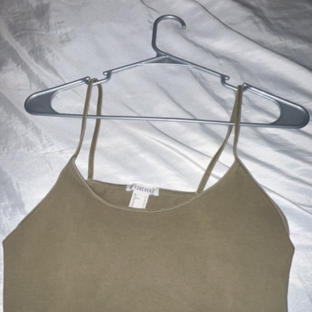 Sage green cropped cami (forever 21)
